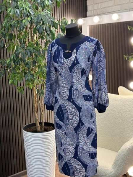 Стильна жіноча сукня, тканина "Трикотаж" розмір 54 19381-54 фото
