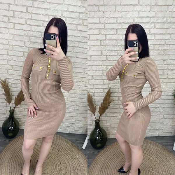 Шикарное женское платье, ткань "Трикотаж рубчик" 44, 46 размер 44 13461-44 фото
