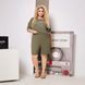 Стильний жіночий костюм, тканина "Жатка" 56, 58, 60 розмір 56 16895-56 фото 1