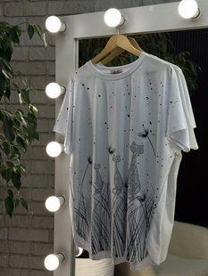 Стильна жіноча футболка, тканина "Котон" 62, 64, 66, 68 розмір 62 19583-62 фото