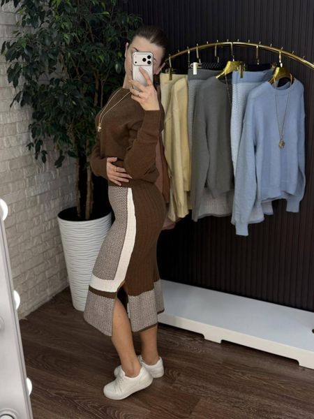 Стильний жіночий костюм, тканина "В'язка" 42, 44, 46, 48 розмір 42 21887-42 фото