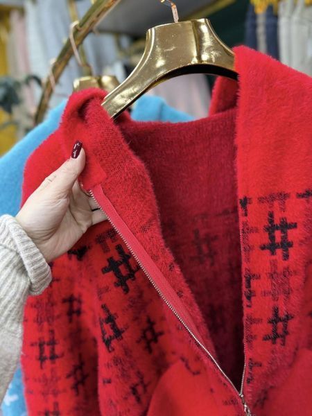 Неймовірний жіночий кардиган, тканина "Альпака" 48, 50, 52 розмір 48 21281-48 фото