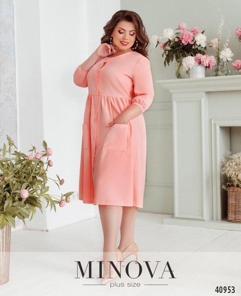 Изысканное женское платье свободного кроя от MINOVA Ткань "Габардин" 48, 50, 52, 54, 56 размер 48 7262-48 фото