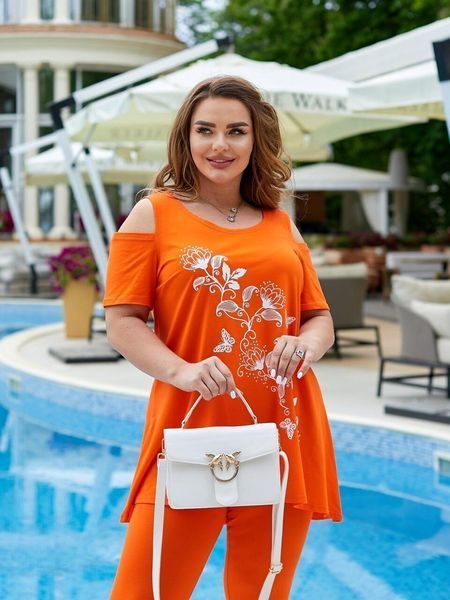 Стильный женский костюм, ткань "Трикотаж" 58, 60, 62 размер 58 17577-58 фото