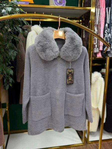 Неймовірний жіночий кардиган, тканина "Альпака" 56, 58, 60, 62 розмір 56 22589-56 фото