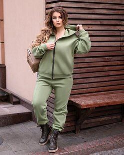 Невероятный женский спортивный костюм на флисе, ткань "Терхнитка" 52, 58, 60 размер 52 12462-52 фото
