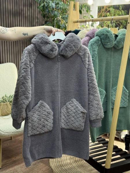 Невероятный женский кардиган, ткань "Альпака" 52, 54, 56, 58, 60, 62 размер 52 20814-52 фото