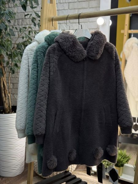 Неймовірний жіночий кардиган, тканина "Альпака" 52, 54, 56, 58, 60 розмір 52 20831-52 фото