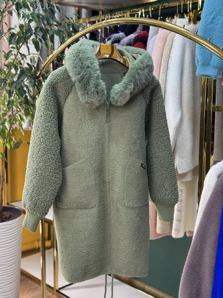 Неймовірний жіночий кардиган, тканина "Альпака" розмір 58 21340-58 фото