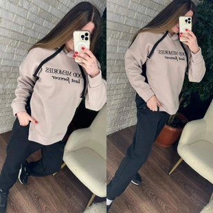 Спортивный женский костюм на флисе, ткань "Трехнитка" 52, 56 размер 52 16326-52 фото