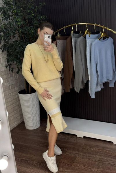 Стильний жіночий костюм, тканина "В'язка" 42, 44, 46, 48 розмір 42 21888-42 фото
