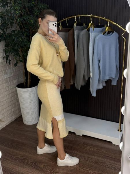 Стильний жіночий костюм, тканина "В'язка" 42, 44, 46, 48 розмір 42 21888-42 фото
