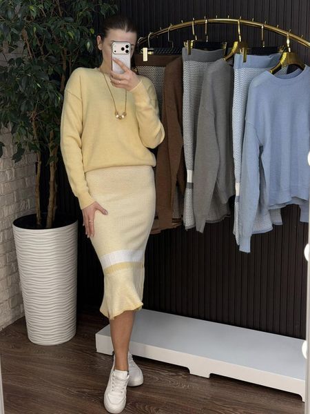 Стильний жіночий костюм, тканина "В'язка" 42, 44, 46, 48 розмір 42 21888-42 фото