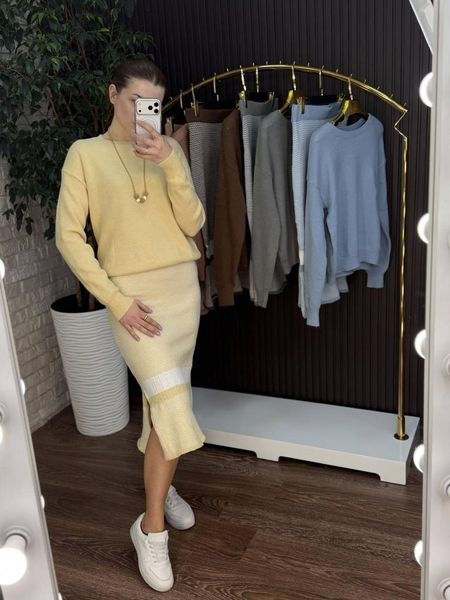 Стильний жіночий костюм, тканина "В'язка" 42, 44, 46, 48 розмір 42 21888-42 фото