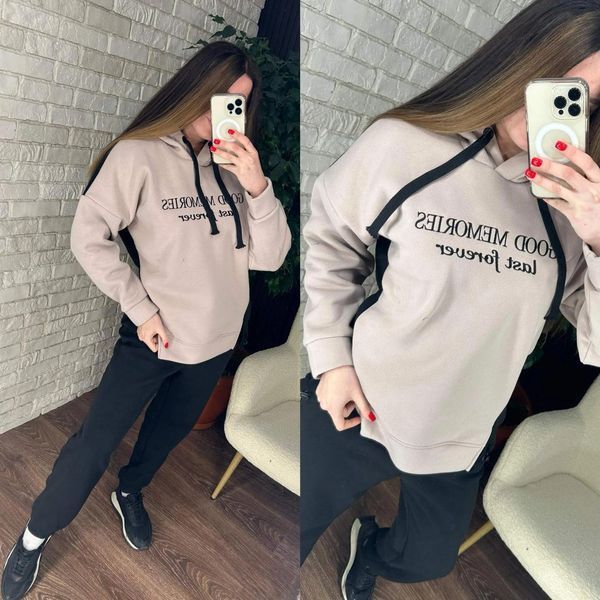 Спортивный женский костюм на флисе, ткань "Трехнитка" 52, 56 размер 52 16326-52 фото