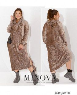 М'яка жіноча сукня, тканина "Велюр-Гофре" 52, 54, 56, 58, 60, 62, 64, 66 розмір 52 12233-52 фото