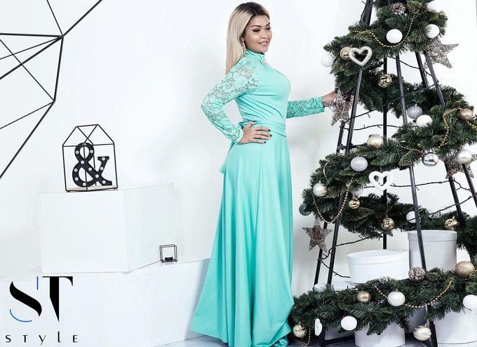 Стильное женское платье, ткань "Трикотаж" размер 48 18049-48 фото