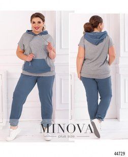 Стильный женский костюм-двойка "Трикотаж" 52, 54, 56, 58 размер 52 11457-52 фото