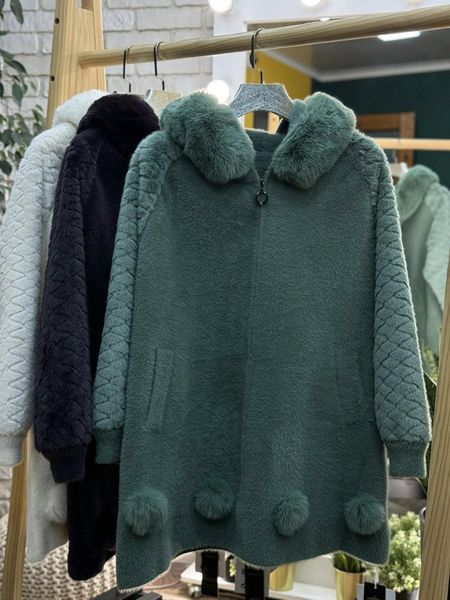 Неймовірний жіночий кардиган, тканина "Альпака" 52, 54, 56, 58, 60 розмір 52 20832-52 фото