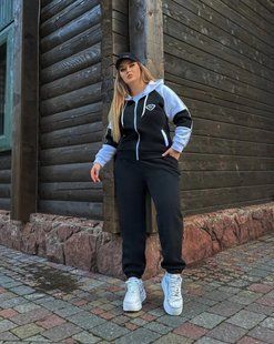 Невероятный женский костюм на флисе, ткань "Трехнитка" 48, 50, 52, 54, 56, 58 размер 48 16240-48 фото