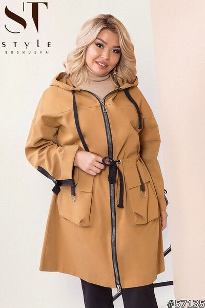 Чудова жіноча парка "Джинс-коттон" 56, 58 розмір 56 11632-56 фото