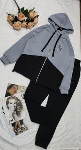 Невероятный женский костюм на флисе, ткань "Трехнитка" 50, 52, 54, 56 размер 50 16258-50 фото