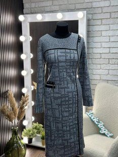 Стильное женское платье, ткань "Трикотаж" 52, 54 размер 52 16419-52 фото