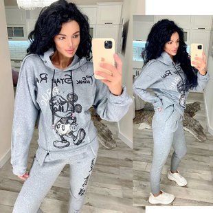 Великолепный женский костюм mickey mouse, ткань "Трикотаж на флисе" 44, 46 размер 44 12528-44 фото