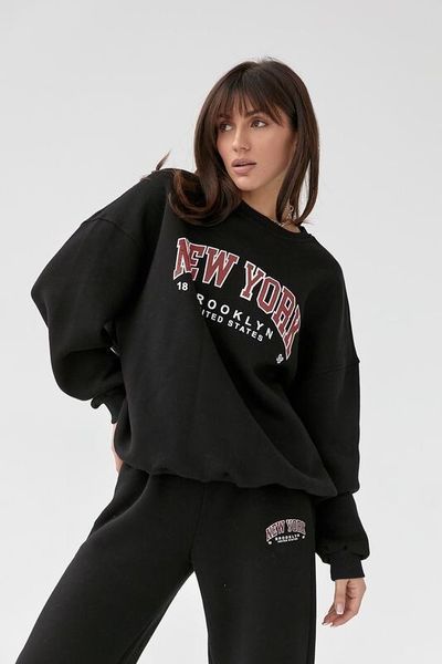 Неймовірний жіночий костюм New York, тканина "Трьохнитка на флісі" 48, 50 розмір 48 12921-48 фото