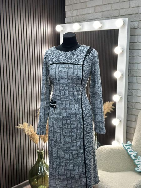 Стильна жіноча сукня, тканина "Трикотаж" 52, 54 розмір 52 16419-52 фото