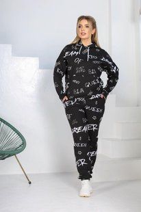 Стильный женский костюм кофта+штаны с капюшоном, ткань "Трикотаж" 46, 48 размер 46 10371-46 фото