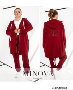 Оригинальный женский костюм двойка, ткань "Трикотаж-двунитка" 54, 56, 58, 60, 62 размер 54 14141-54 фото