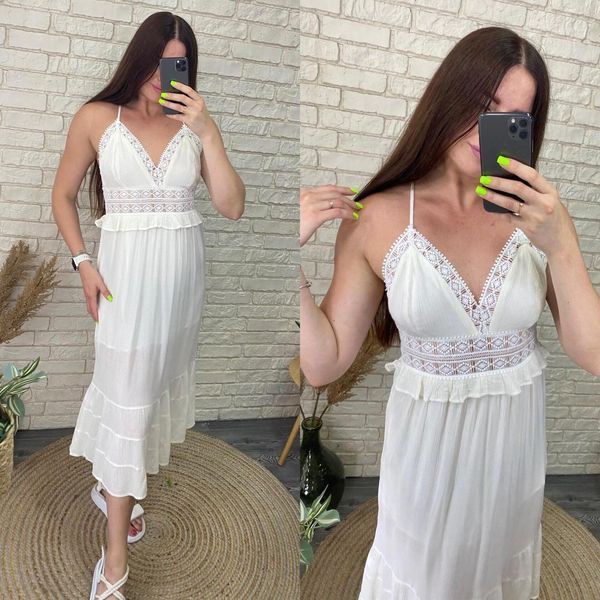 Вишукана жіноча сукня, тканина "Котон" 44, 46, 48 розмір 44 15081-44 фото