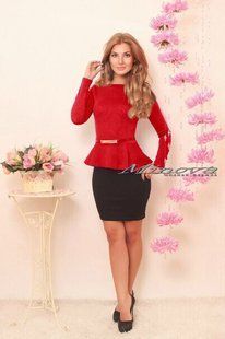 Изысканное женское платье, ткань "Трикотаж" 46, 48 размер 46 14659-46 фото