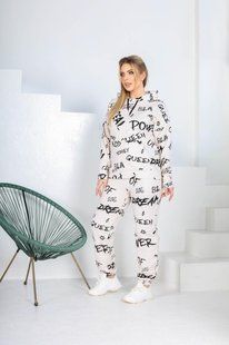 Стильный женский костюм кофта+штаны с капюшоном, ткань "Трикотаж" 48, 50, 52 размер 48 10370-48 фото
