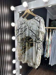 Стильная женская футболка, ткань "Креп Шифон" 50, 52, 54, 56, 58, 60 размер 50 17202-50 фото