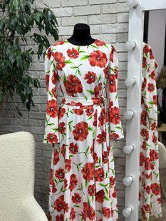 Стильное женское платье, ткань "Трикотаж" размер 52 18175-52 фото