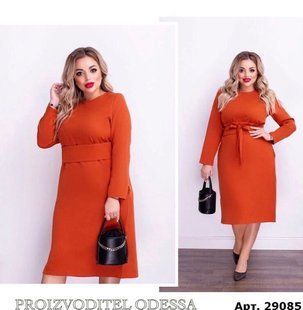 Легкое женское платье с завышенной талией, ткань "Костюмная" 50, 52, 54, 56, 58, 60, 62 размер 50 12487-50 фото