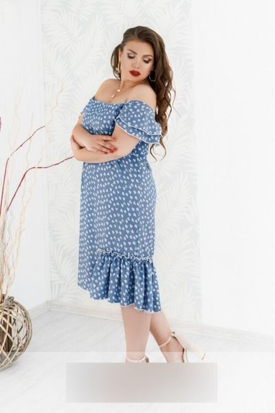 Витончене жіноче плаття, тканина "Коттон" 48, 50, 52, 54 розмір 48 11022-48 фото