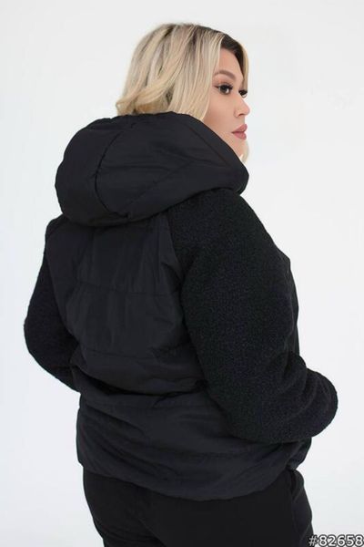 Шикарная женская куртка, Синтепон 150, ткань "Плащевка" 48, 50, 52, 54,56, 58, 60, 62 размер 48 21166-48 фото