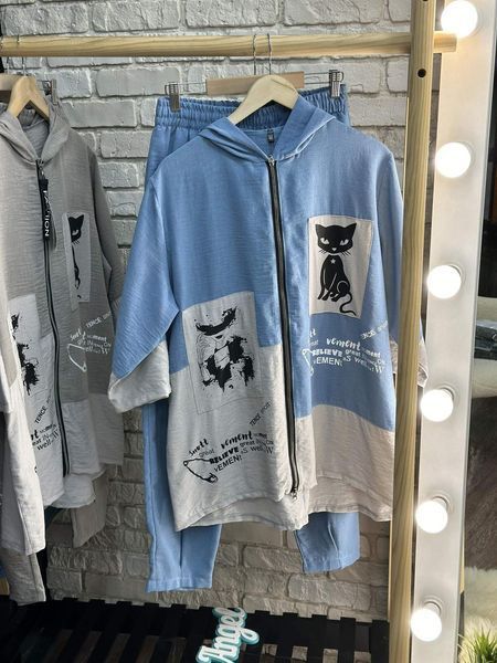 Стильный женский костюм, ткань "Жатка" 50, 52, 54, 56, 60, 62 размер 50 17809-50 фото