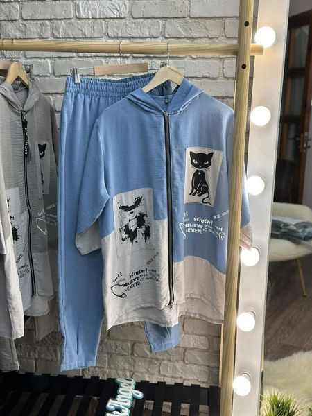 Стильный женский костюм, ткань "Жатка" 50, 52, 54, 56, 60, 62 размер 50 17809-50 фото