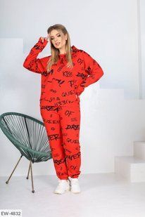Стильный женский костюм кофта+штаны с капюшоном, ткань "Трикотаж" 46, 48, 50, 52 размер 46 10369-46 фото