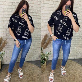 Стильная женская футболка, ткань "Трикотаж" 48, 50 размер 48 15128-48 фото