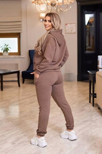 Стильний жіночий костюм, тканина "Стьобаний Трикотаж" 48, 50 розмір 48 11864-48 фото