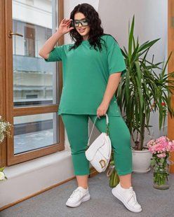 Стильный женский костюм, ткань "Трикотаж" 52, 62 размер 52 17293-52 фото