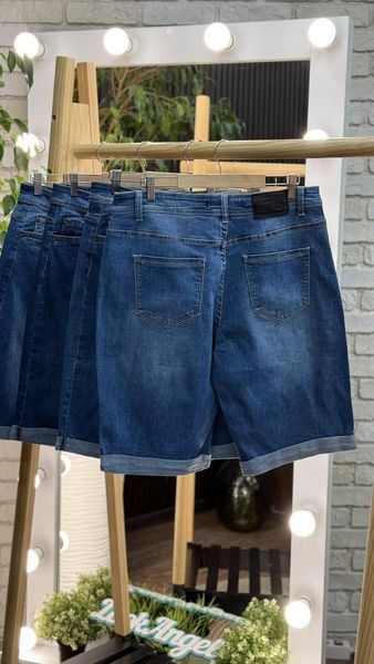 Стильні бриджі жіночі, тканина "Джинс" 52, 54, 56, 58, 60, 62 розмір 52 20171-52 фото