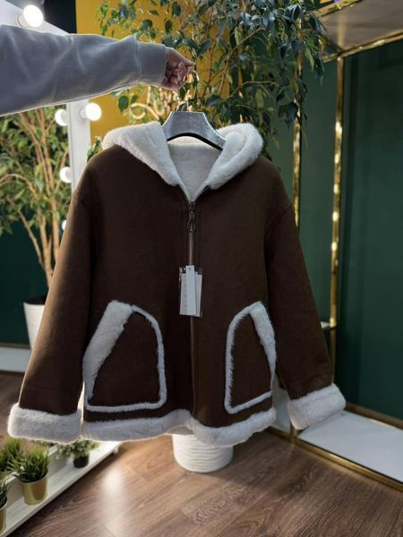 Невероятная двусторонняя Шубка - Дубленка, "Эко Мех / Дубленка" размер 52/54 21690-52/54 фото