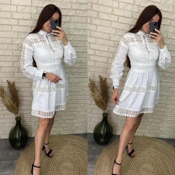 Ніжна жіноча сукня, тканина "Котон" 44, 46, 48 розмір 44 14895-44 фото
