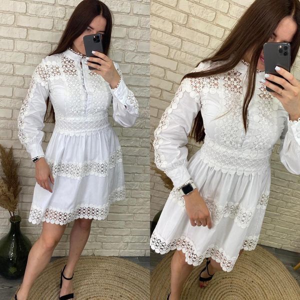 Ніжна жіноча сукня, тканина "Котон" 44, 46, 48 розмір 44 14895-44 фото